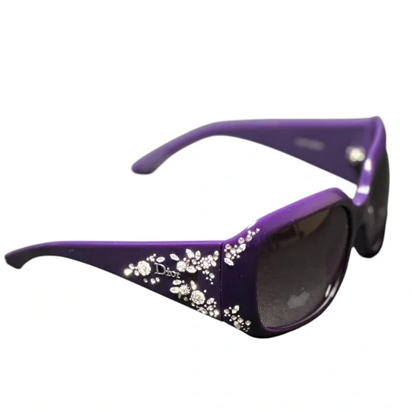 Dior Ondine Crystal Embellished Sunglasses with Case and Box - Brand New - Picture 1 of 13